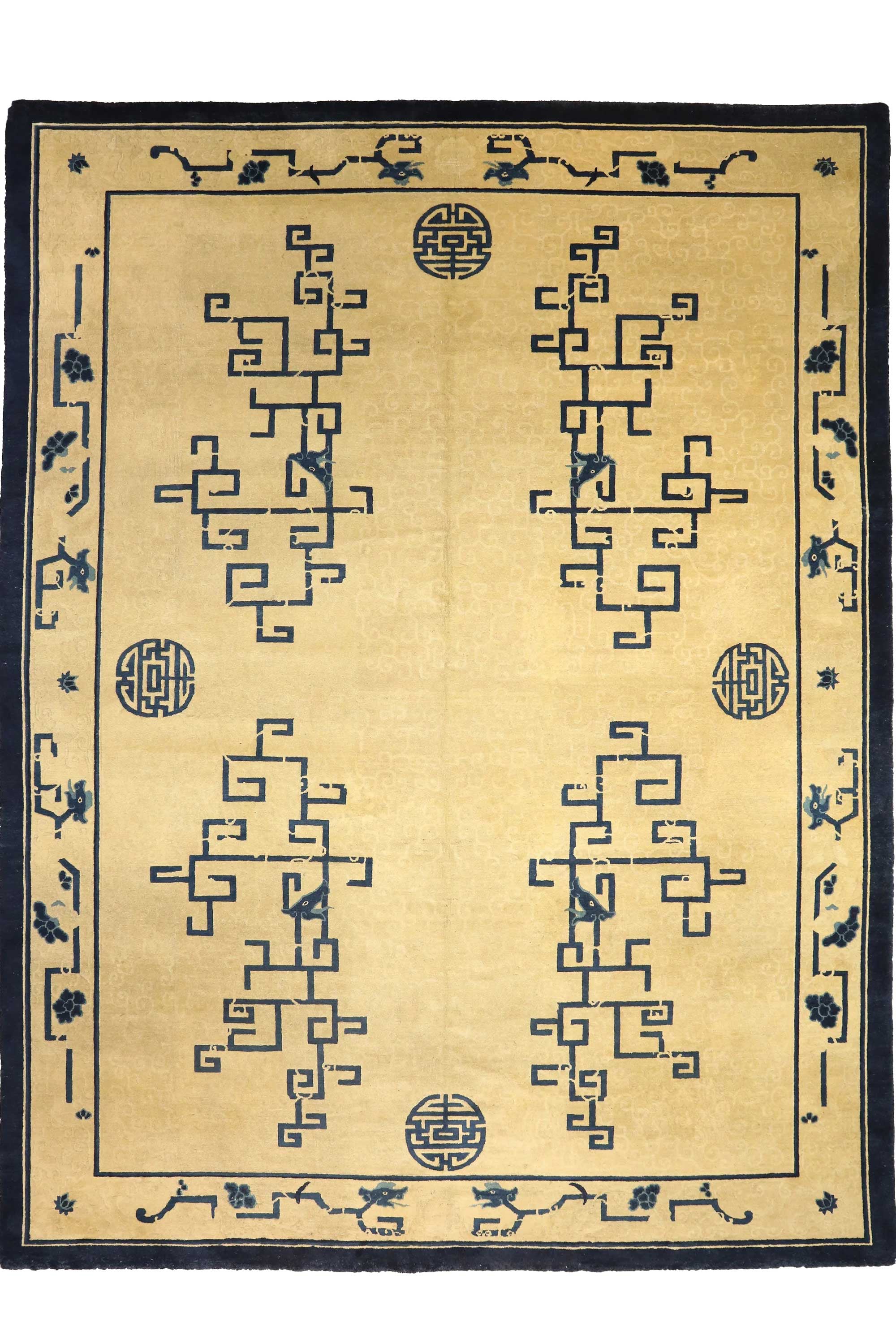 Ningxia Style Rugs: Antique Chinese Geometric Rugs | Rugs of China